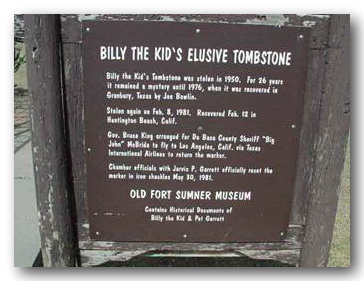 Billy the Kid Sign